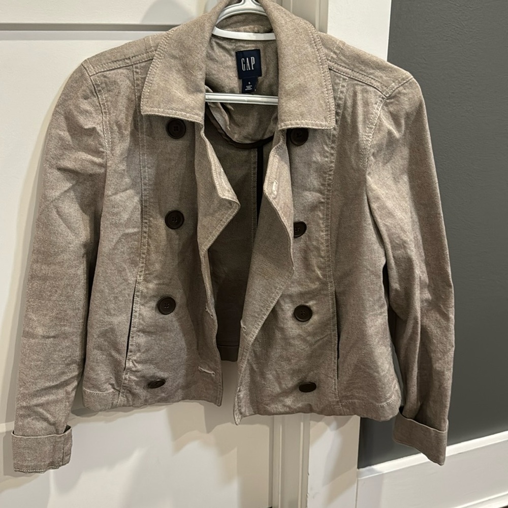 Gap. Women’s, Brown, Button Down, Half Length, Li… - image 1